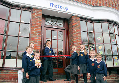 St Margaret's School children open revamped store