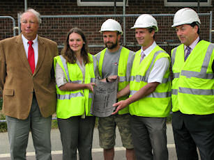 Topping Out ceremony at Community Centre